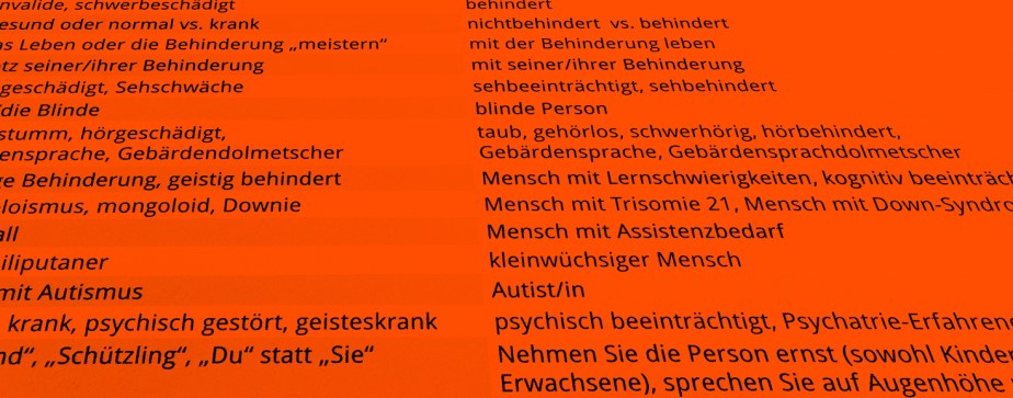 Wie können wir Vielfalt darstellen und diskriminierende Sprache&nbsp;vermeiden?