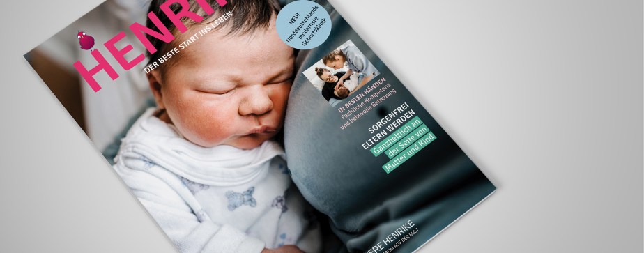 Magazingestaltung für Geburtsklinik